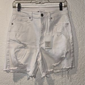 NWT Risen destroyed denim shorts